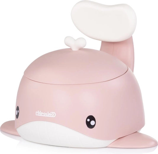 Vasino Chipolino per bambini con schienale Whale Pink