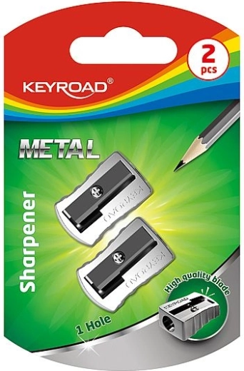 Temperamatite KEYROAD in metallo, 2 pz, argento