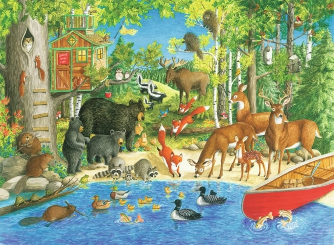 Puzzle Ravensburger Amici del bosco XXL 200 pezzi