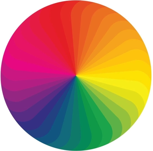 Puzzle rotondo Tavolozza di colori 570 pezzi