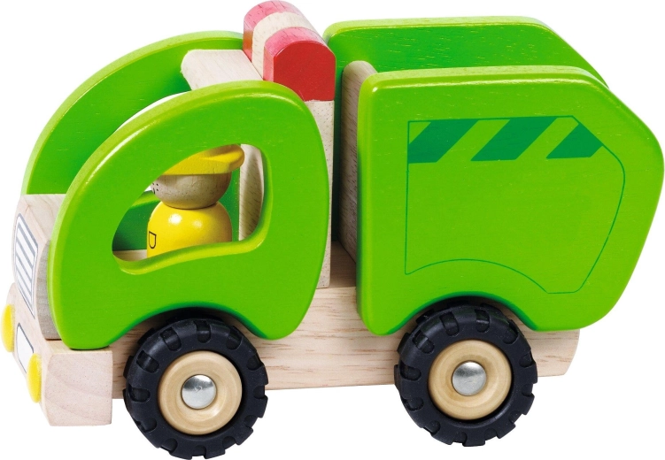 Auto della spazzatura in legno - 1 pezzo