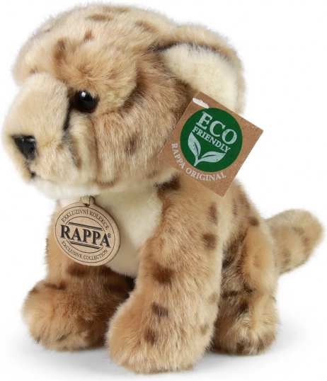 Ghepardo di peluche seduto 18 cm eco friendly