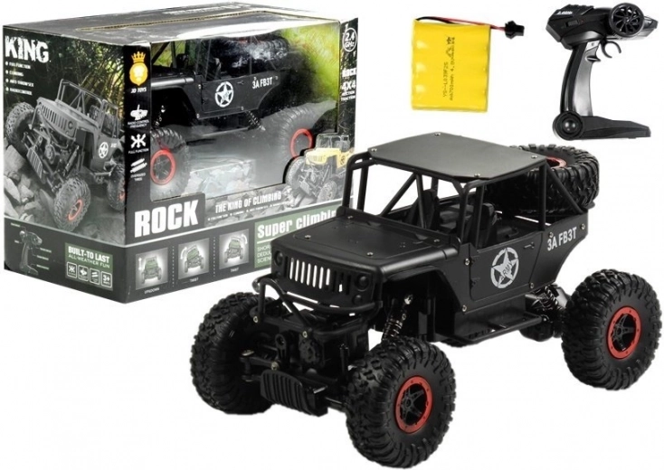RC auto jeep 1:18 nero