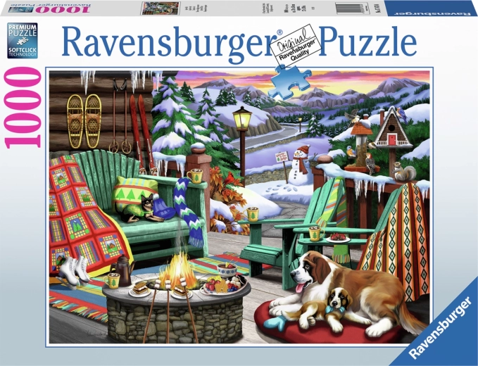Puzzle Ravensburger Una giornata in montagna 1000 pezzi