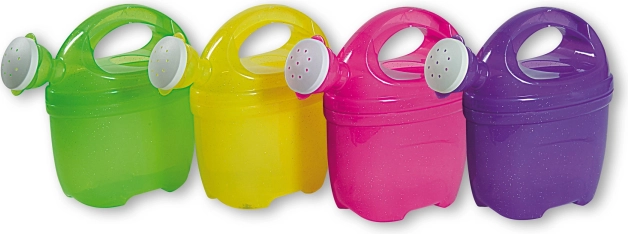 Annaffiatoio trasparente con glitter Rosa 1 l