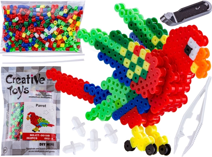 Perline da stirare 3D – pappagallo ara