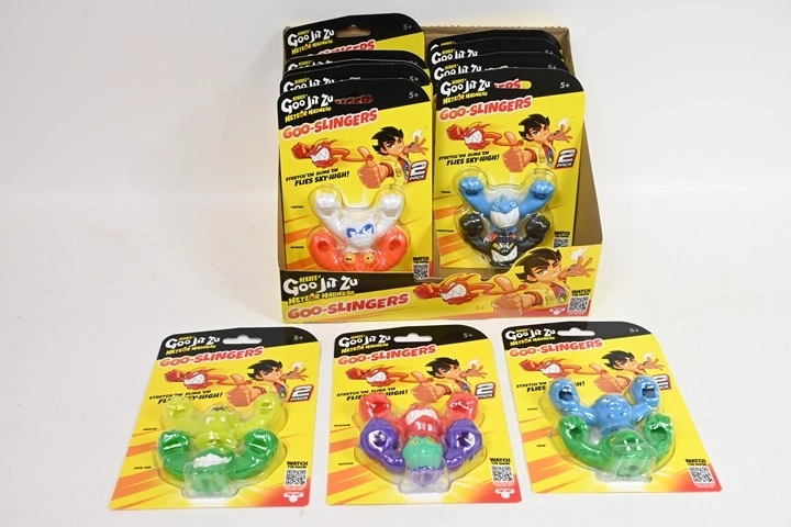 Heroes of Goo Jit Zu GooSlinger Meteor madness – set di 2 action figure elastiche