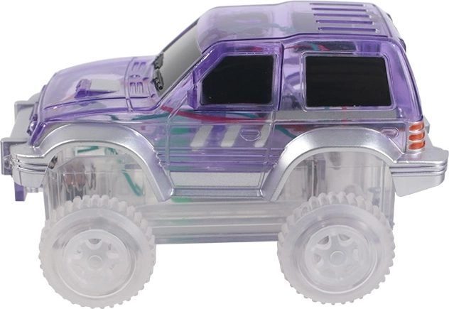 Cleverclixx macchinina magnetica per pista da corsa – viola