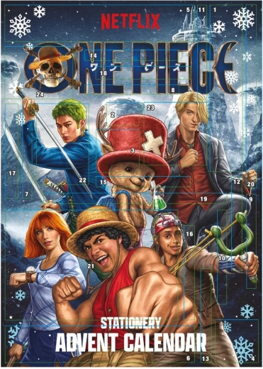Calendario dell'Avvento di cancelleria One Piece V2