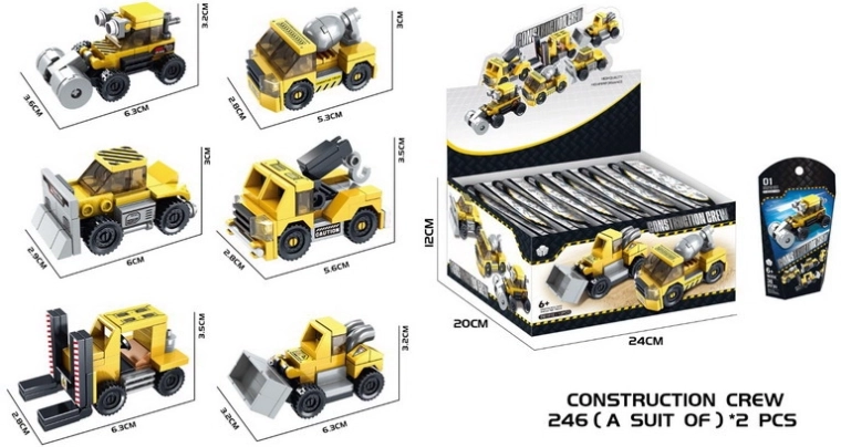 Kit di costruzione camion da cantiere 6,3 cm