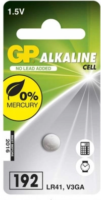Batterie a bottone alcaline GP LR41 10 pezzi