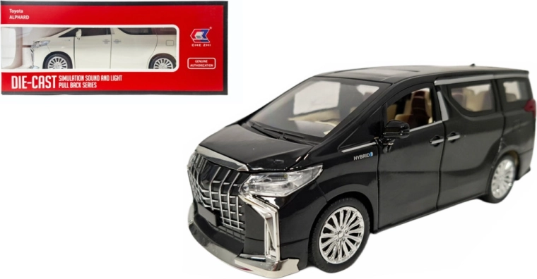 Toyota Alphard 1:24 modello in metallo con luci e suoni