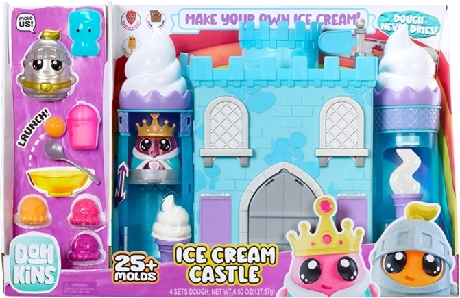 MGA DohKins Castello di gelato – set creativo con pasta da modellare