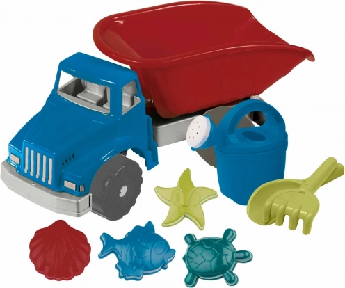 Set da sabbia con camion in plastica riciclata