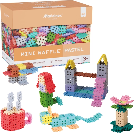 Set di costruzione Mini Waffle Pastel 400 pezzi MARIOINEX