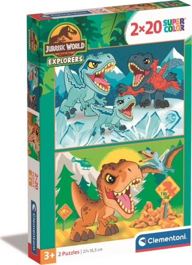 Puzzle 2x20 pezzi Jurassic World