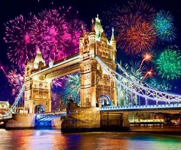 Norimpex dipingere con i numeri Londra Tower Bridge 40 × 50 cm