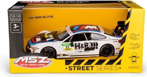 Modello da collezione BMW M4 DTM 1:24 bianco
