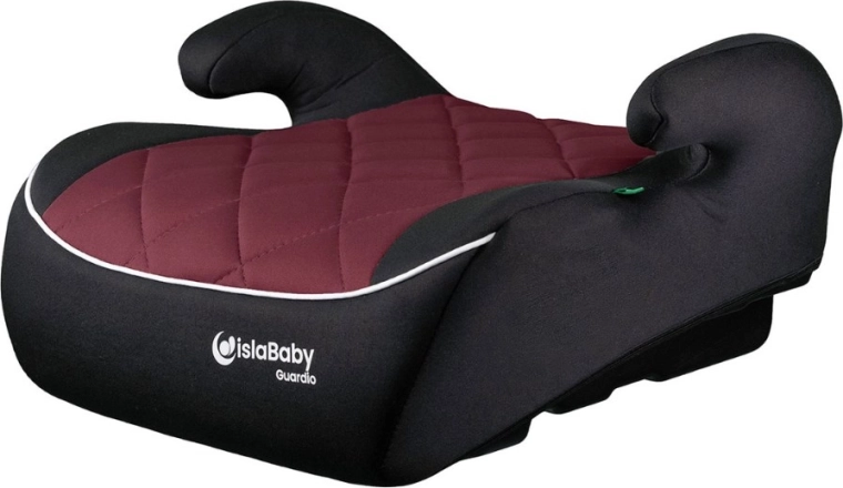 IslaBaby Guardio rialzo per auto per bambini 125–150 cm, color vinaccia - 1 pezzo