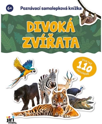 Libro di adesivi educativo per riconoscere gli animali selvatici