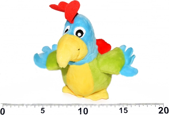 Pappagallo di peluche Wiktor 12 cm