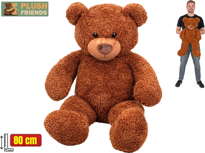 Orso di peluche Plush Friends 80 cm marrone