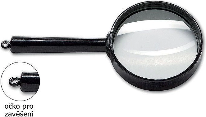 Lente d’ingrandimento CONCORDE con diametro 80 mm, lente in vetro