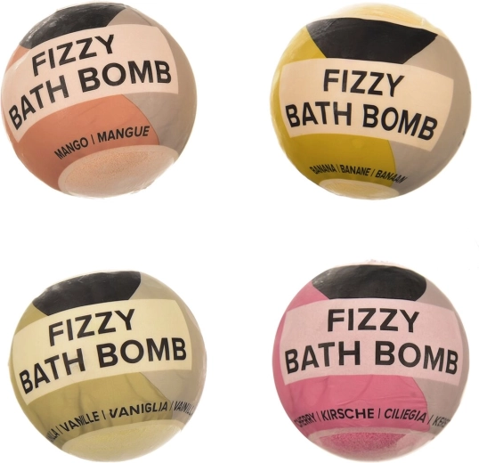 Bomba frizzante da bagno Fruity 180 g (mix 4 varianti)