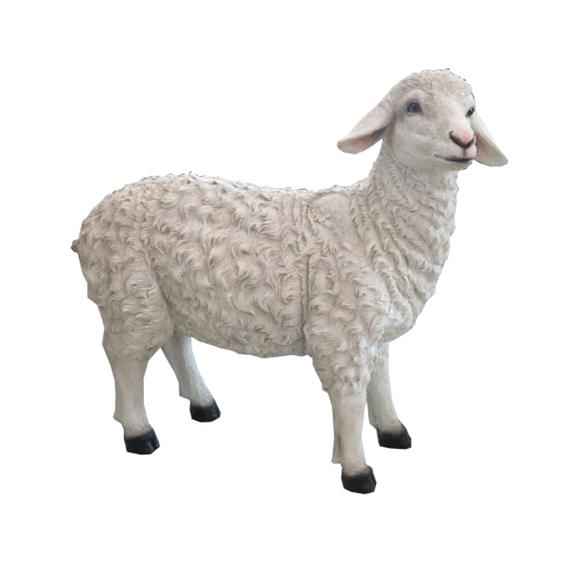 Figura decorativa natalizia pecora - 1 pezzo
