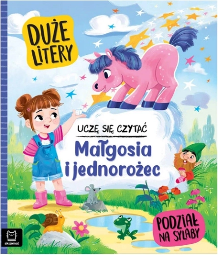 Imparo a leggere: Lettere maiuscole e divisione in sillabe – Małgosia e l’unicorno