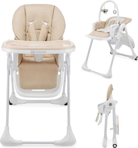 Seggiolone e sdraietta Kinderkraft Tummie 2 in 1 beige