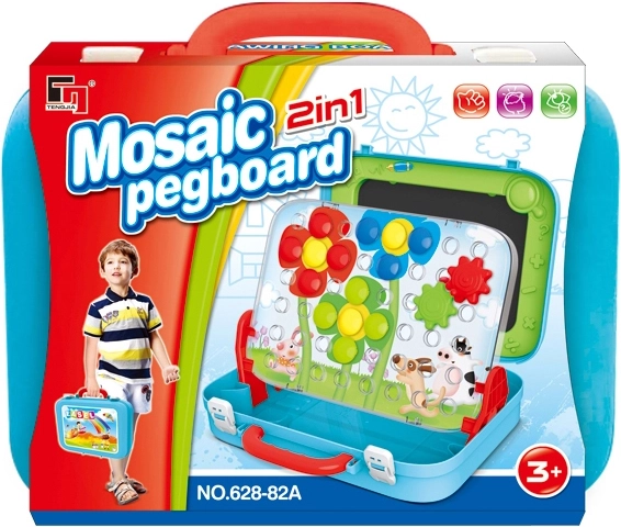 Mosaico con base in valigetta