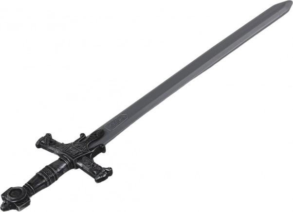 Spada da guerriero in plastica con impugnatura decorata e suoni 80 cm