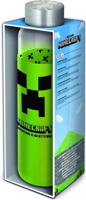 Bottiglia in vetro con rivestimento MINECRAFT 585 ml