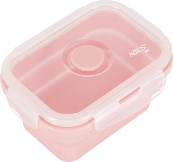 Lunch box pieghevole NILS Camp 355 ml rosa