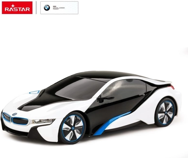 Auto RC Rastar BMW i8 con telecomando 1:24 bianca