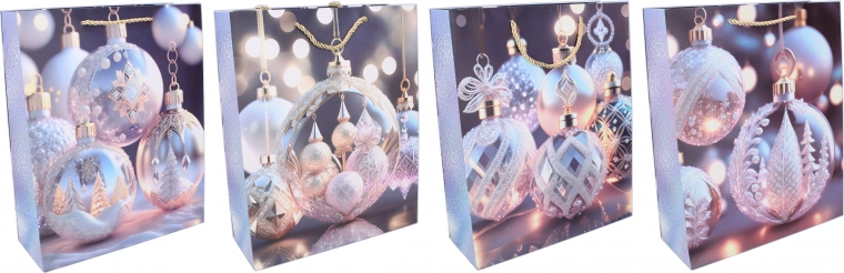 Busta regalo natalizia M 26 × 32 × 10 cm