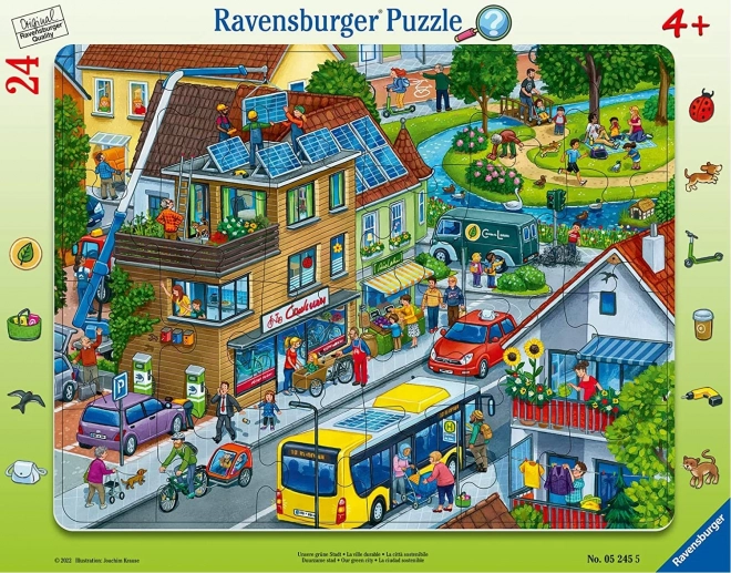 Puzzle Ravensburger La nostra città verde 24 pezzi
