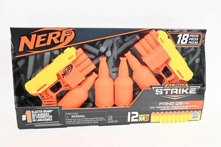 Nerf Alpha Strike Fang QS-4 blaster in schiuma con dardi