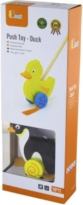 Pinguino in legno da spingere Viga Toys