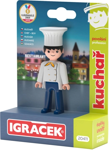 Efko Igráček cuoco – statuina con accessori