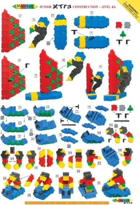 Morphun Junior Xtra 100 modelli 200 pezzi