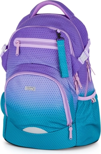 Zaino scolastico OXY Ombre blu‑rosa