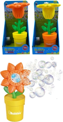 Bolle di sapone automatiche a forma di girasole 29 cm (varie versioni)