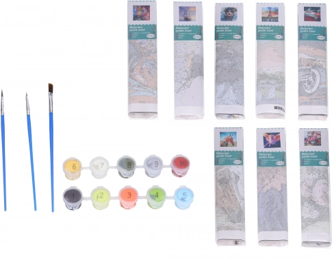 Set creativo pittura con numeri - mix 30x40 cm