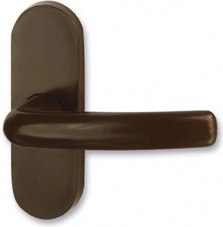 Maniglia da balcone Classica in plastica marrone