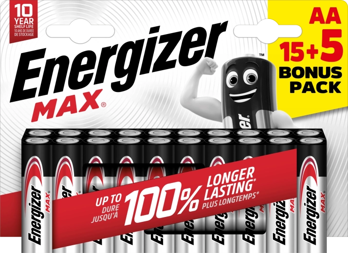 Energizer Max AA batterie alcaline 20 pz