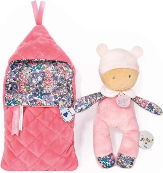 Doudou Jolijou bebè in sacco nanna infilabile 20 cm – Rosa