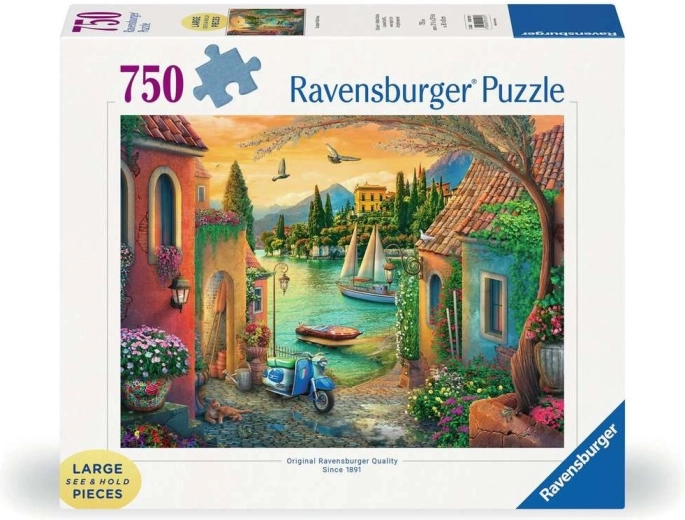 Puzzle Ravensburger Ville sulla costa XL 750 pezzi