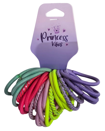 PINK set di elastici per capelli mix di colori, 30 pz